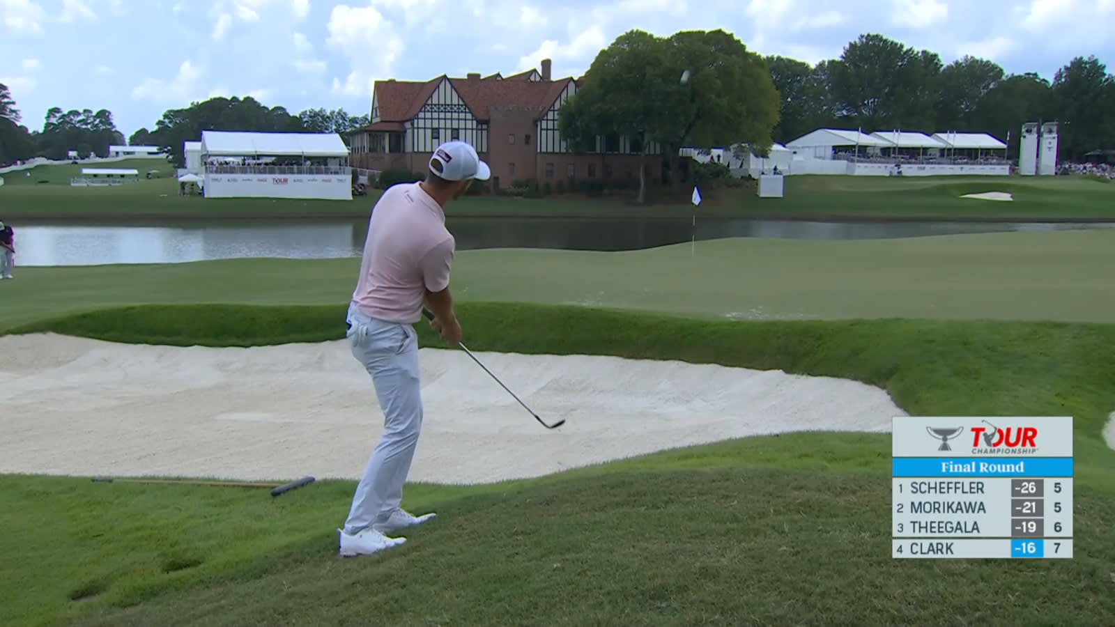 Wyndham Clark gets up-and-down from rough at TOUR Championship