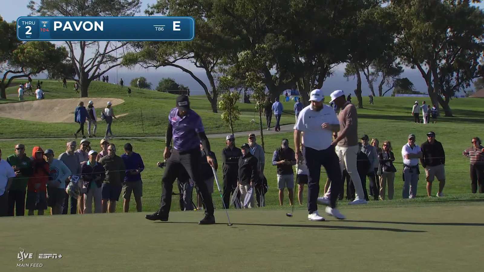 Matthieu Pavon makes birdie on No. 11 at Farmers