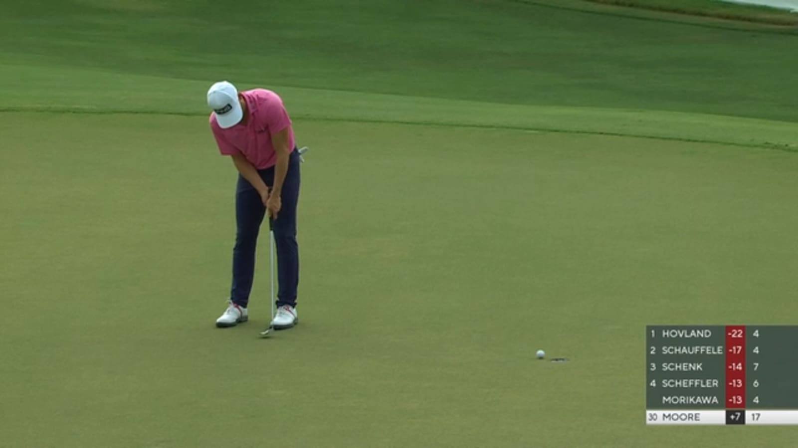 Taylor Moore makes birdie on No. 18 at TOUR Championship