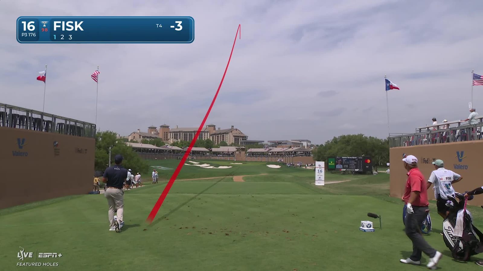 Steven Fisk sticks tee shot tight to set up birdie at Valero