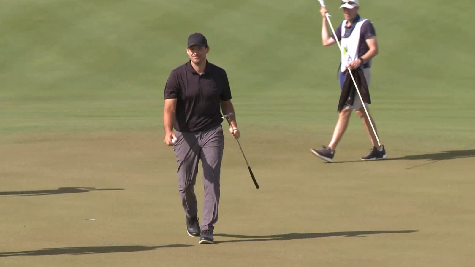 Tony Romo's impressive 40-foot birdie putt at Corales Puntacana