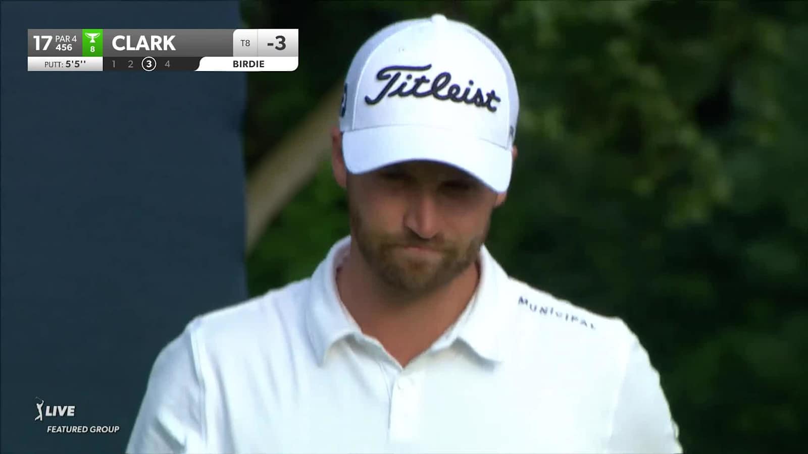 Wyndham Clark's dart from rough sets up birdie at BMW Championship