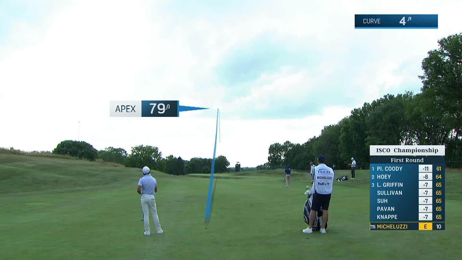 David Micheluzzi makes birdie on No. 11 at ISCO Championship