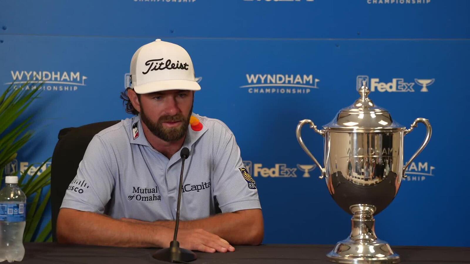 Cameron Young comments after winning the Wyndham
