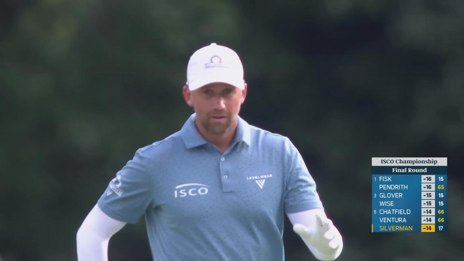 Ben Silverman's 194-yard approach sets up birdie on No. 18 at ISCO Championship