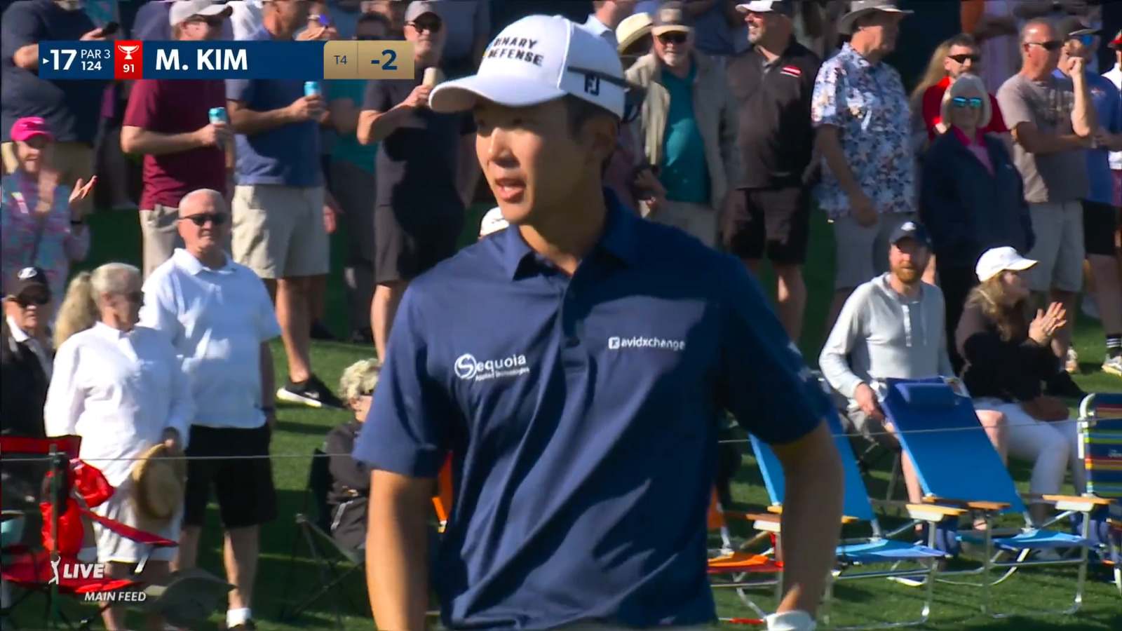Michael Kim nearly aces No. 17 with tee shot to 4 feet at THE PLAYERS
