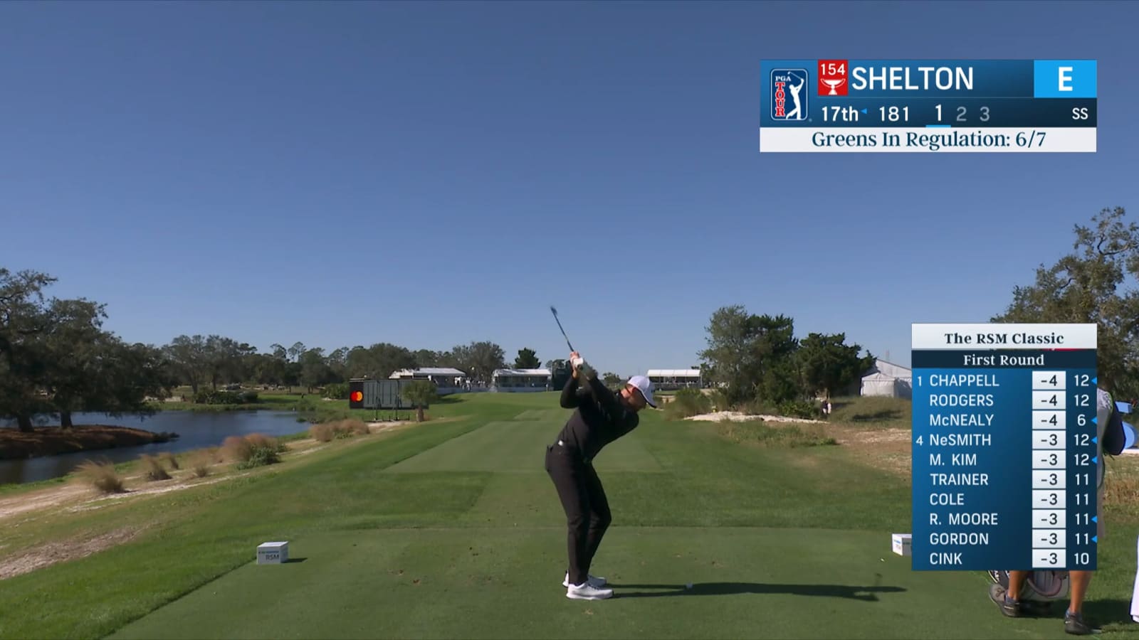 Robby Shelton's impressive tee shot sets up birdie at The RSM Classic