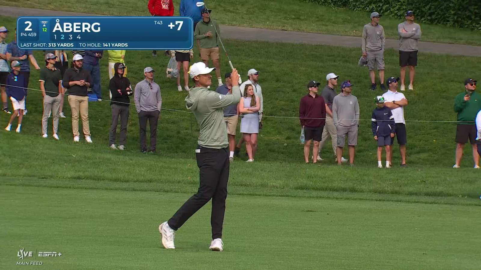Ludvig Åberg's excellent approach leads to birdie at the Memorial