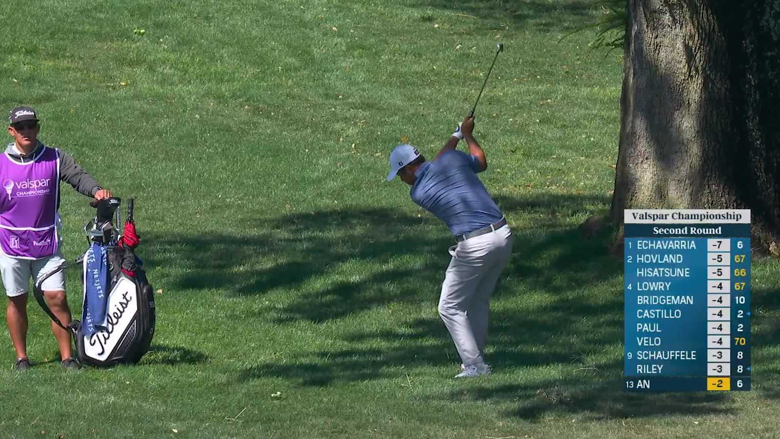 Byeong Hun An drains 11-foot birdie putt from fringe at Valspar
