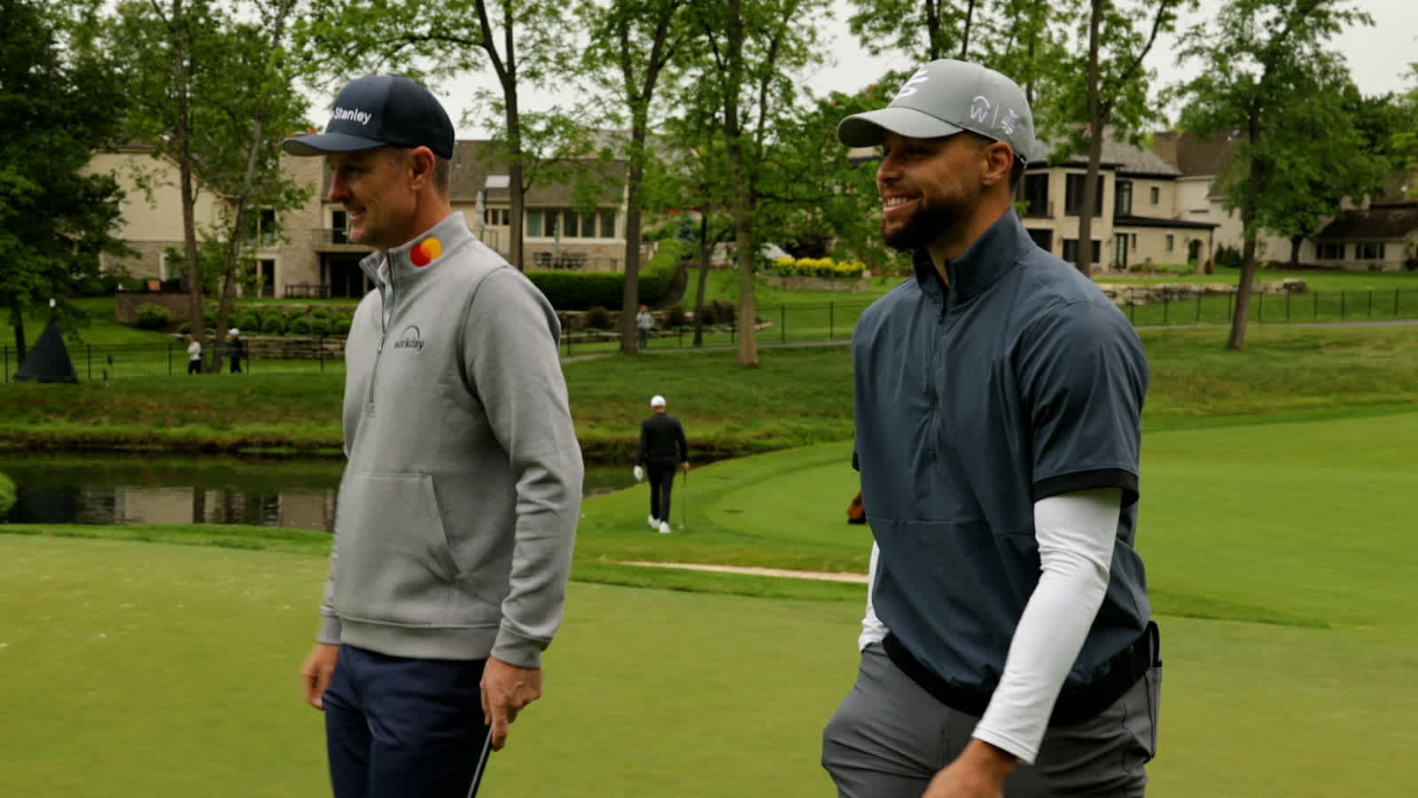 Stephen Curry and Justin Rose play together
