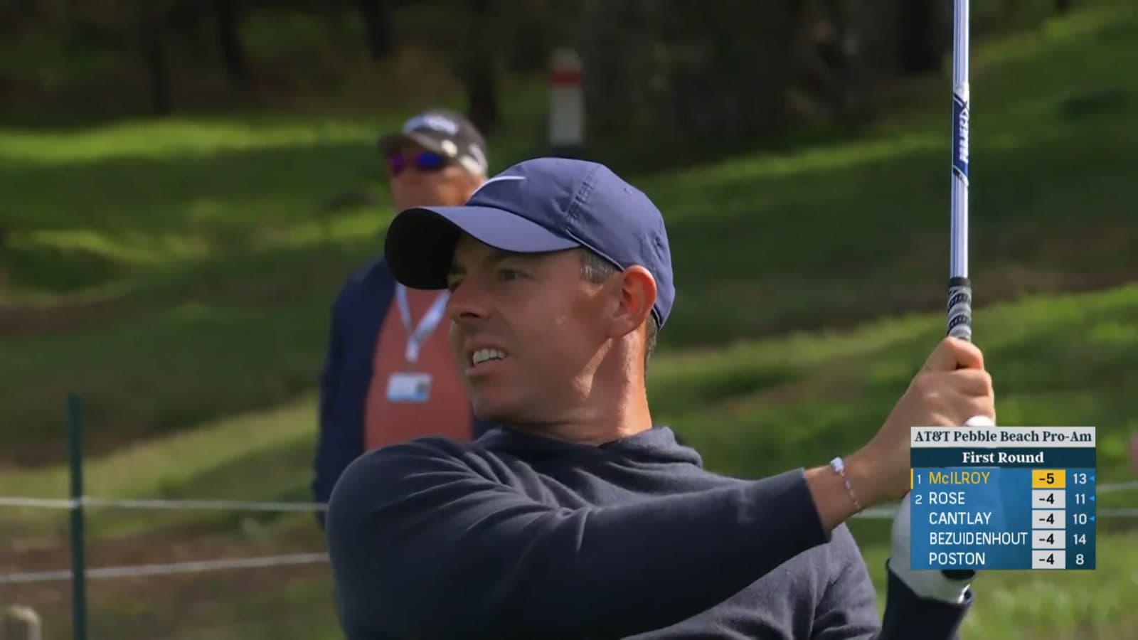 Rory McIlroy cards third-straight birdie on No. 5 at AT&T Pebble Beach