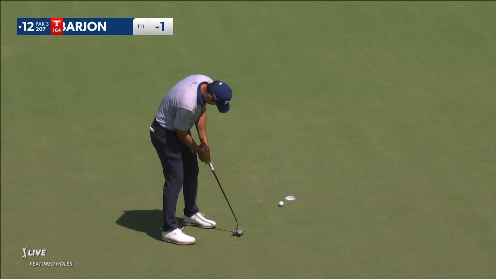Paul Barjon's dialed-in tee shot leads to birdie at Wyndham