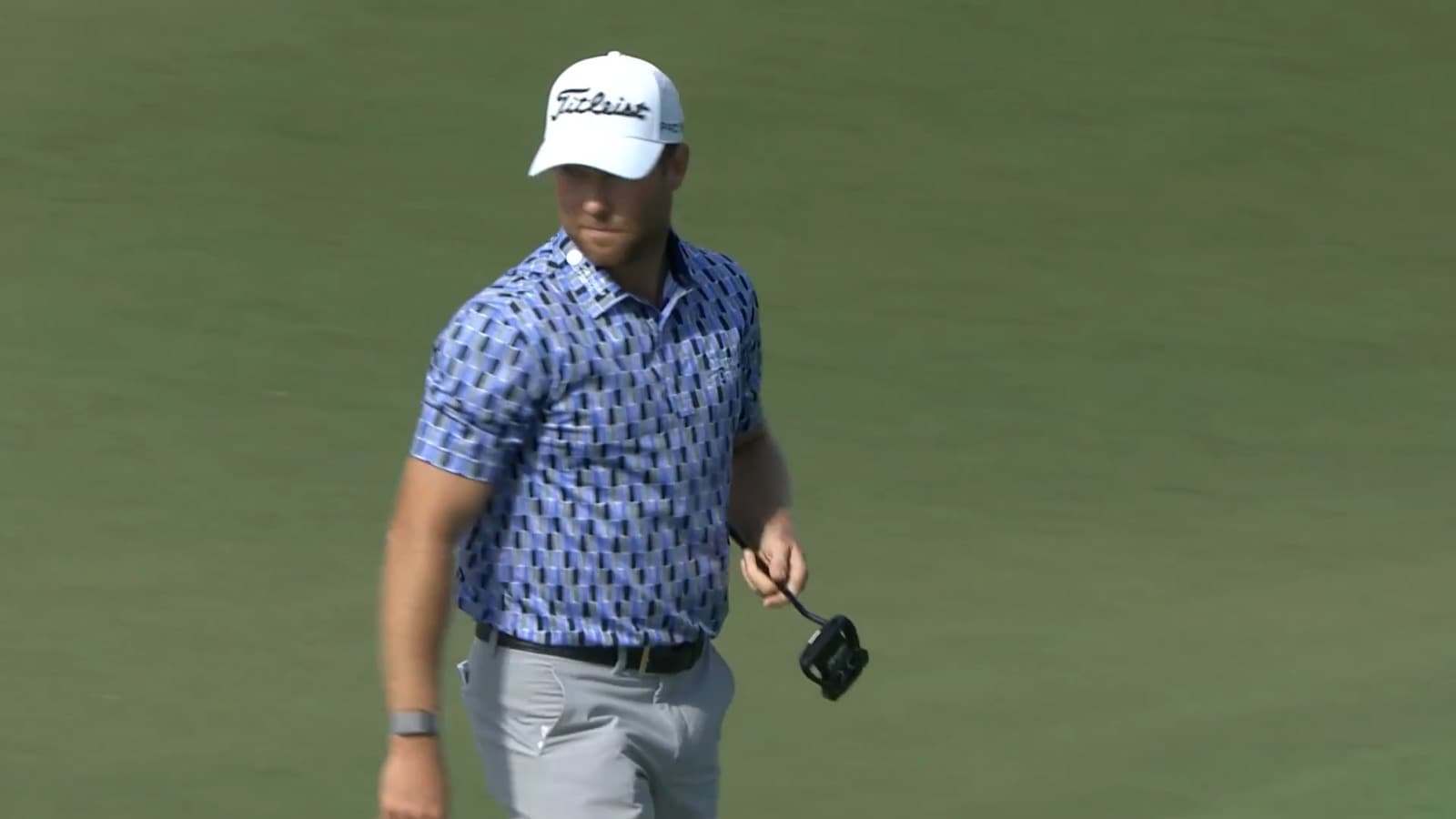 Tyler Duncan makes birdie at The RSM Classic