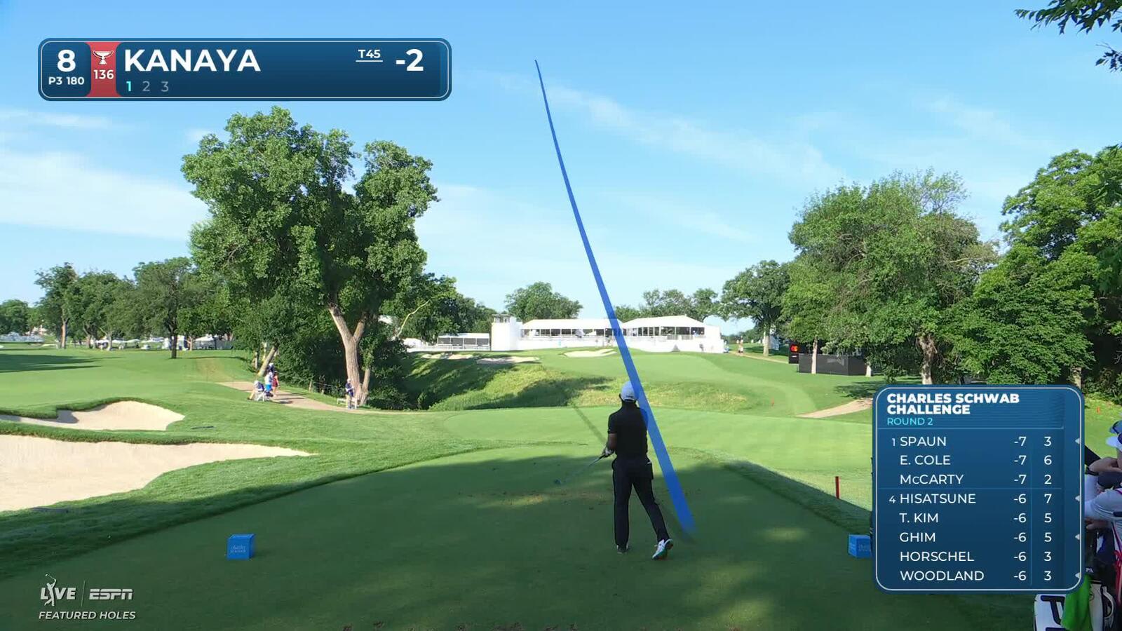 Takumi Kanaya hits tee shot to 14 feet, sets up birdie on No. 8 at Charles Schwab