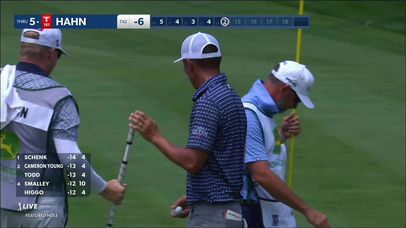 James Hahn's makes eagle on No. 14 at John Deere