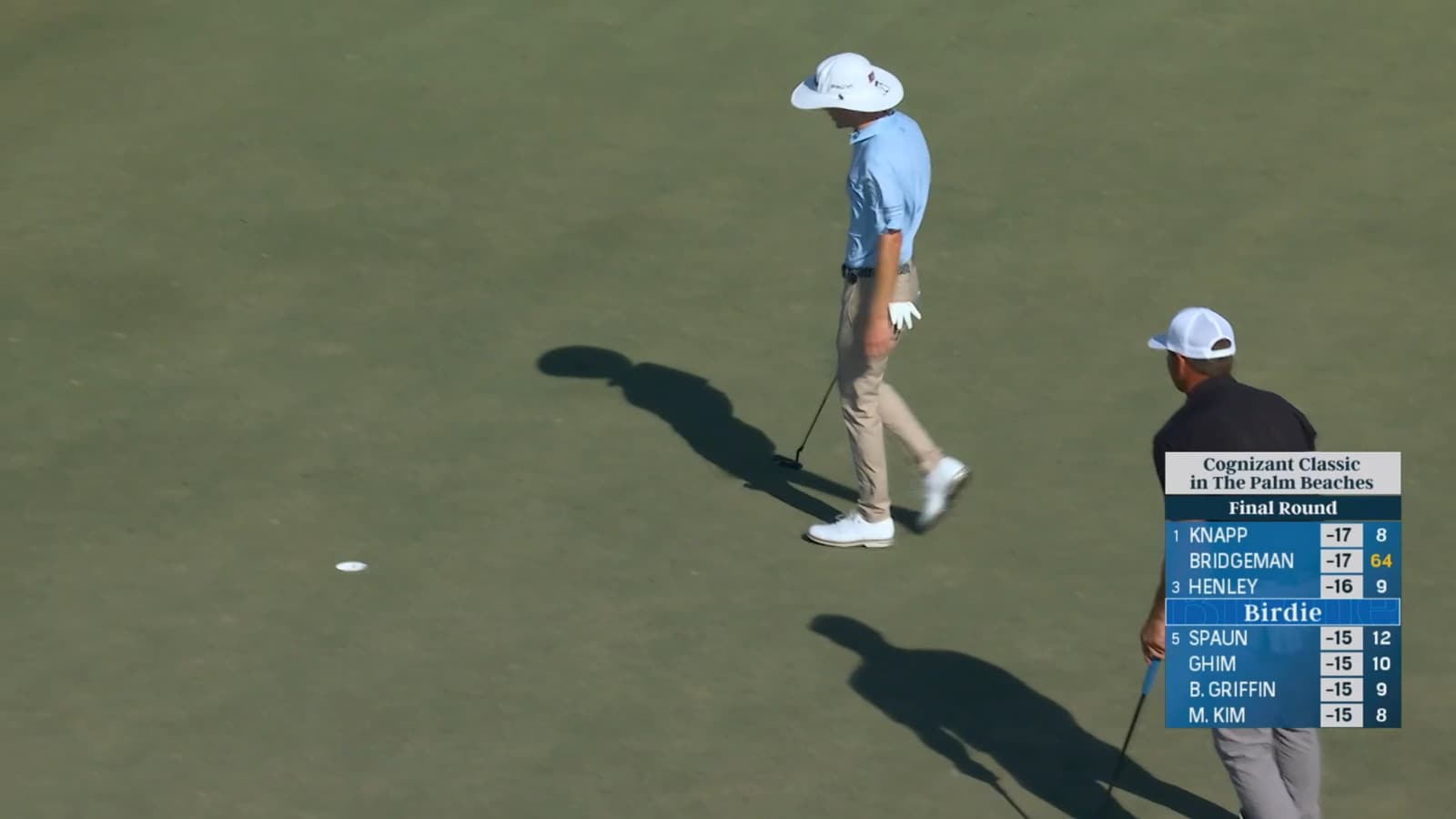 Joe Highsmith rolls in birdie putt at Cognizant Classic