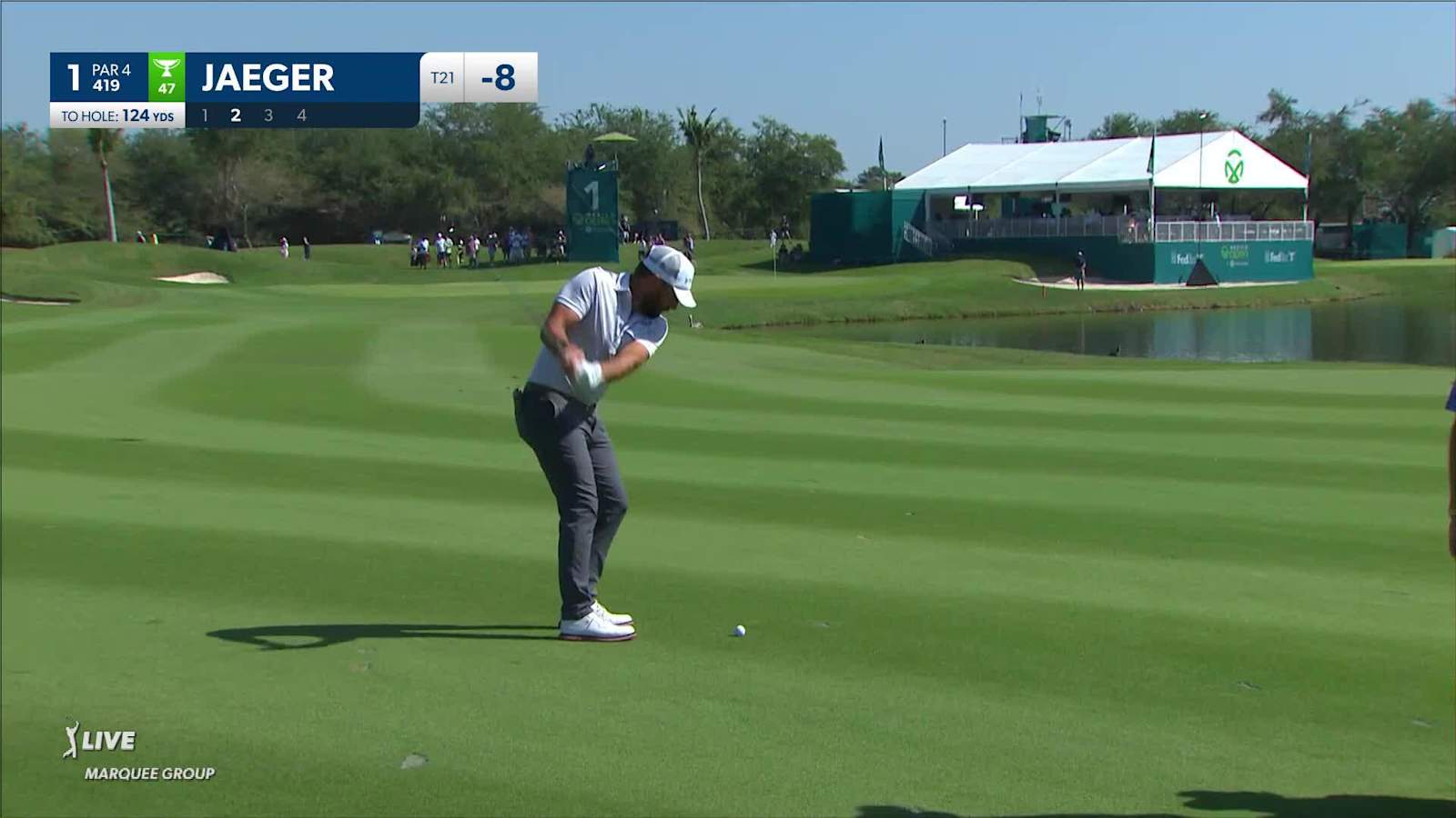 Stephan Jaeger wedges second to set up birdie at Mexico Open