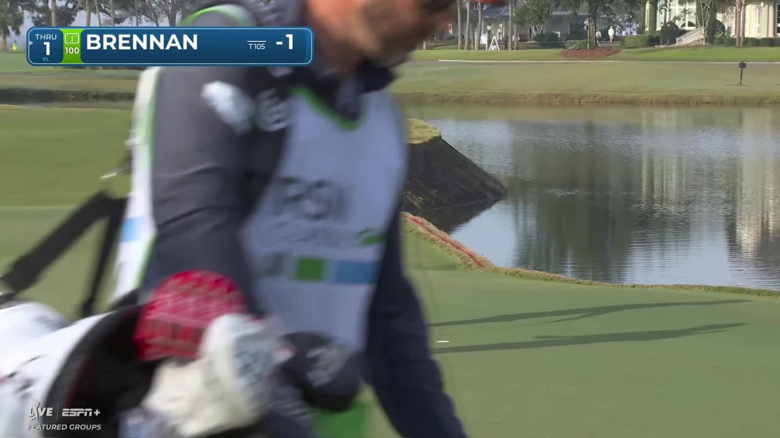 Michael Brennan drives the green on No. 10, makes birdie at The RSM Classic
