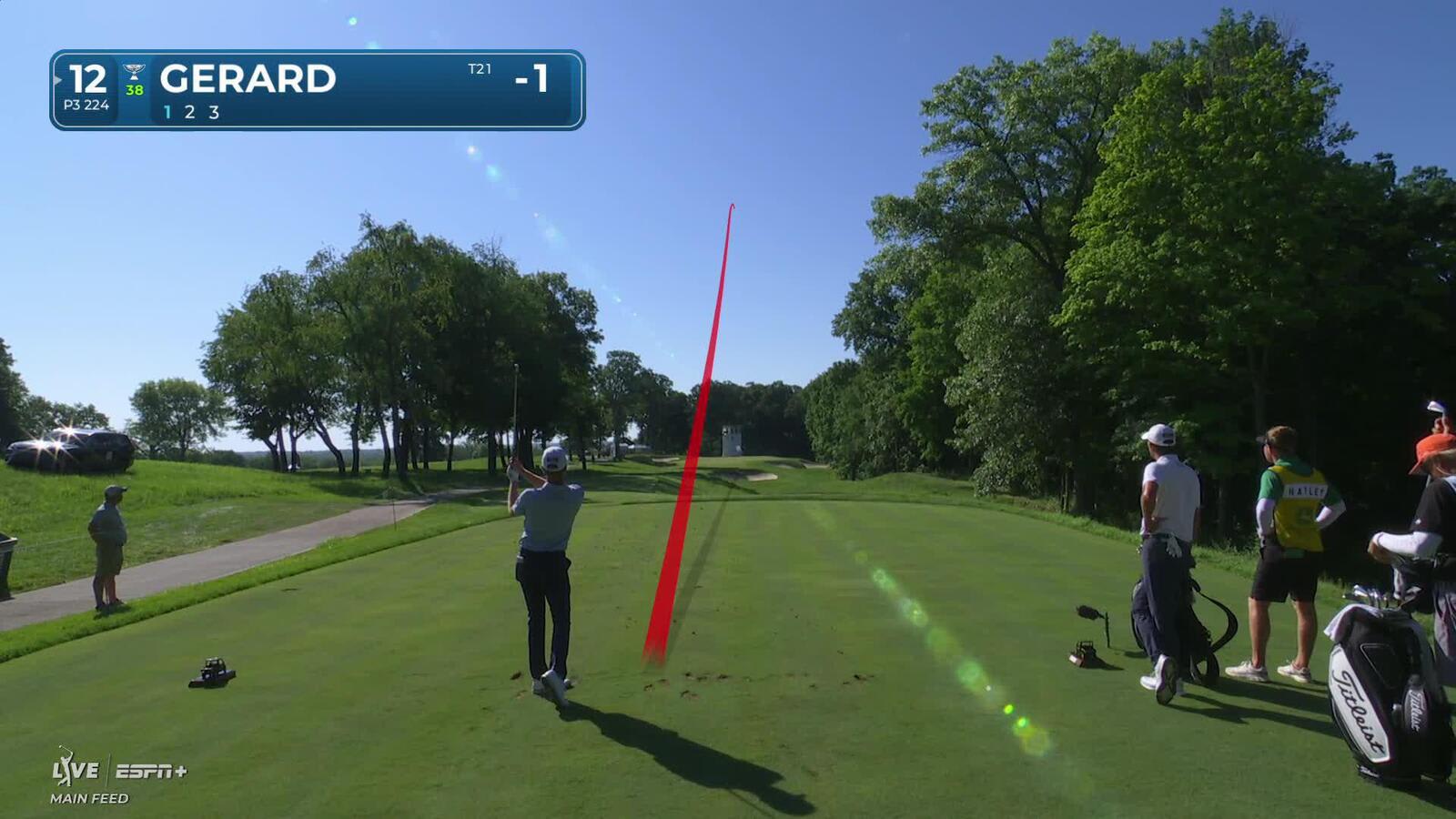 Ryan Gerard makes birdie on No. 12 at John Deere