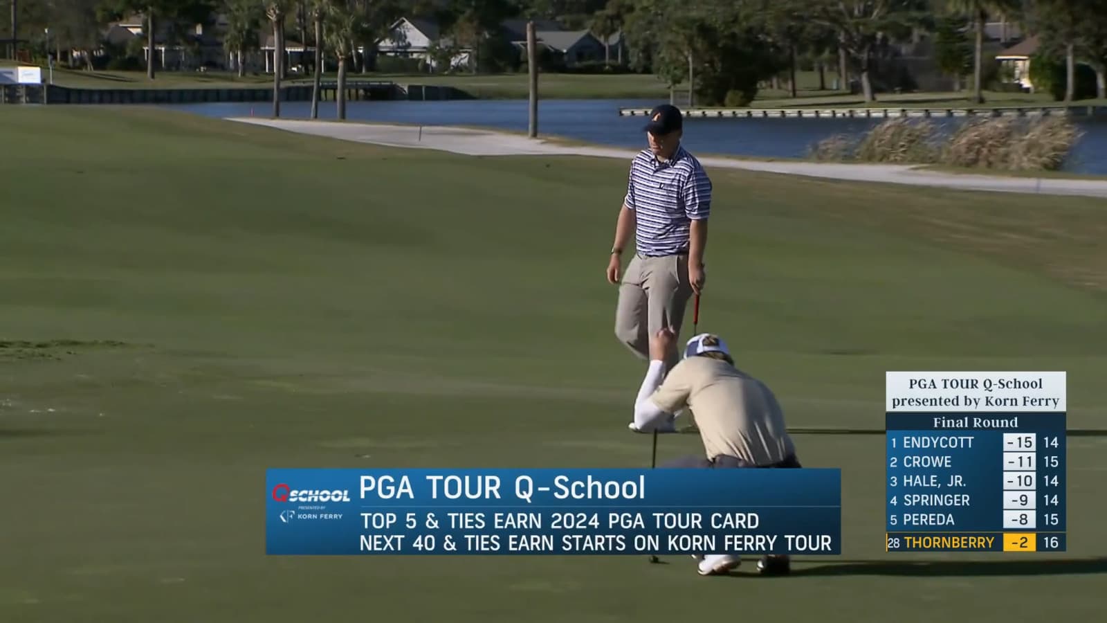 Braden Thornberry makes birdie at PGA TOUR Q-School