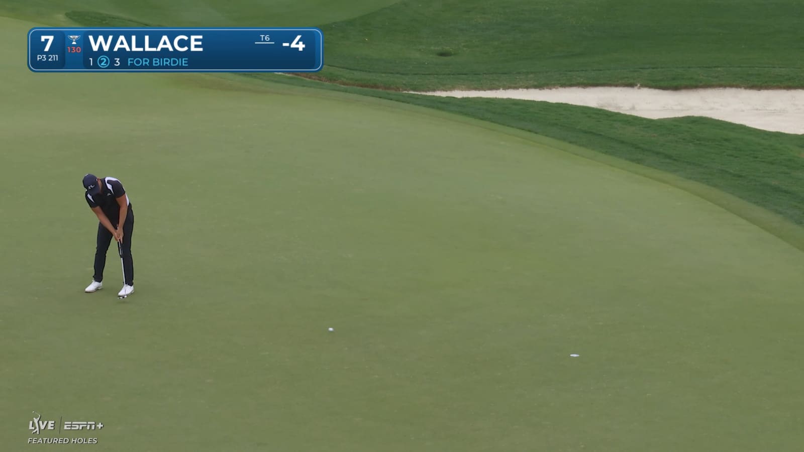Matt Wallace holes 20-foot birdie putt at Valero