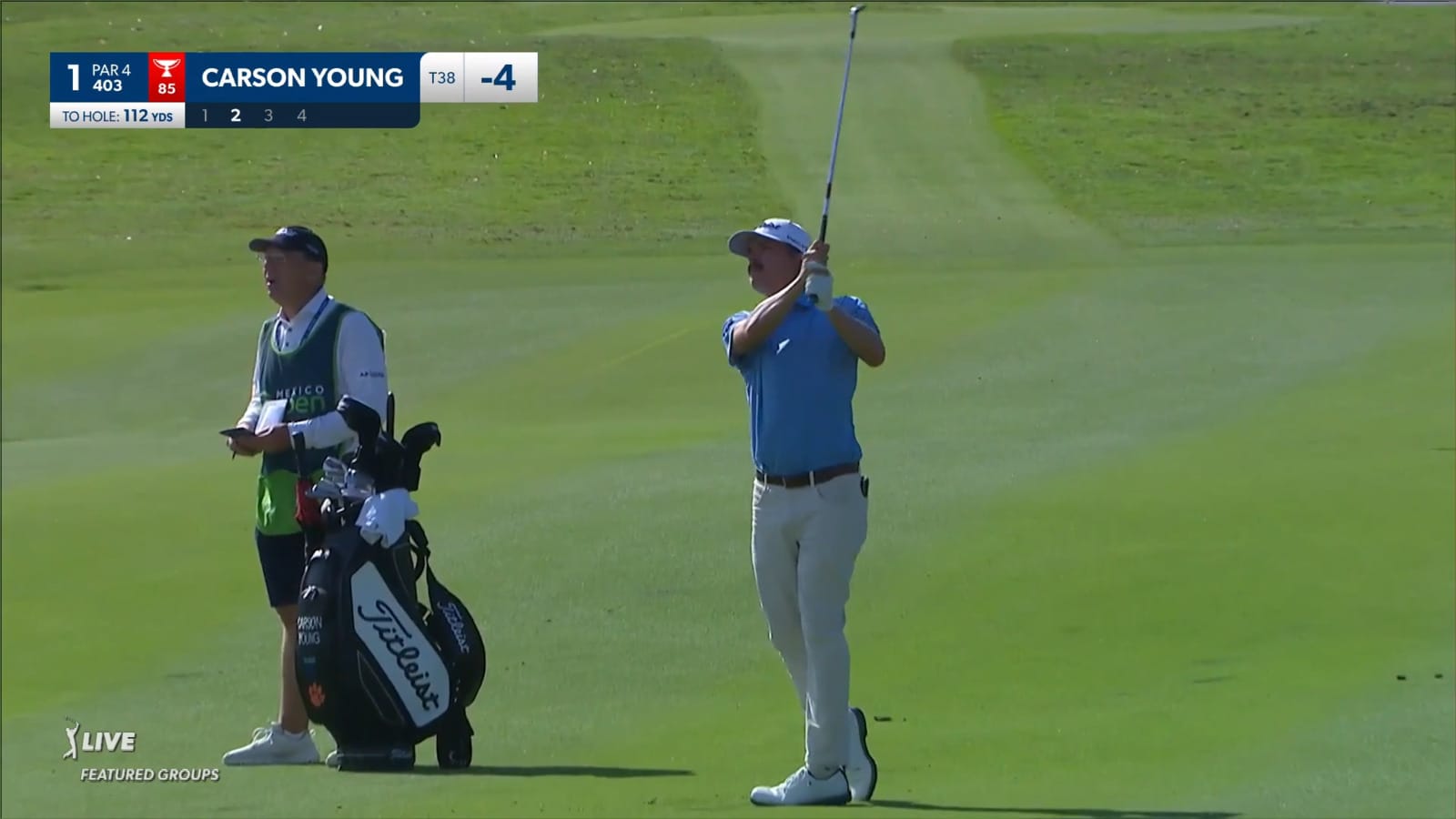 Carson Young uses nice approach to set up birdie at Mexico Open