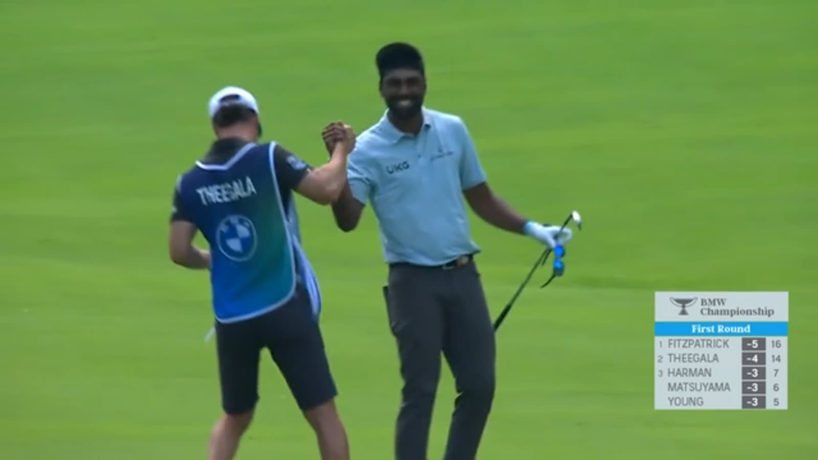 Sahith Theegala holes out from 167-yards for eagle at BMW Championship