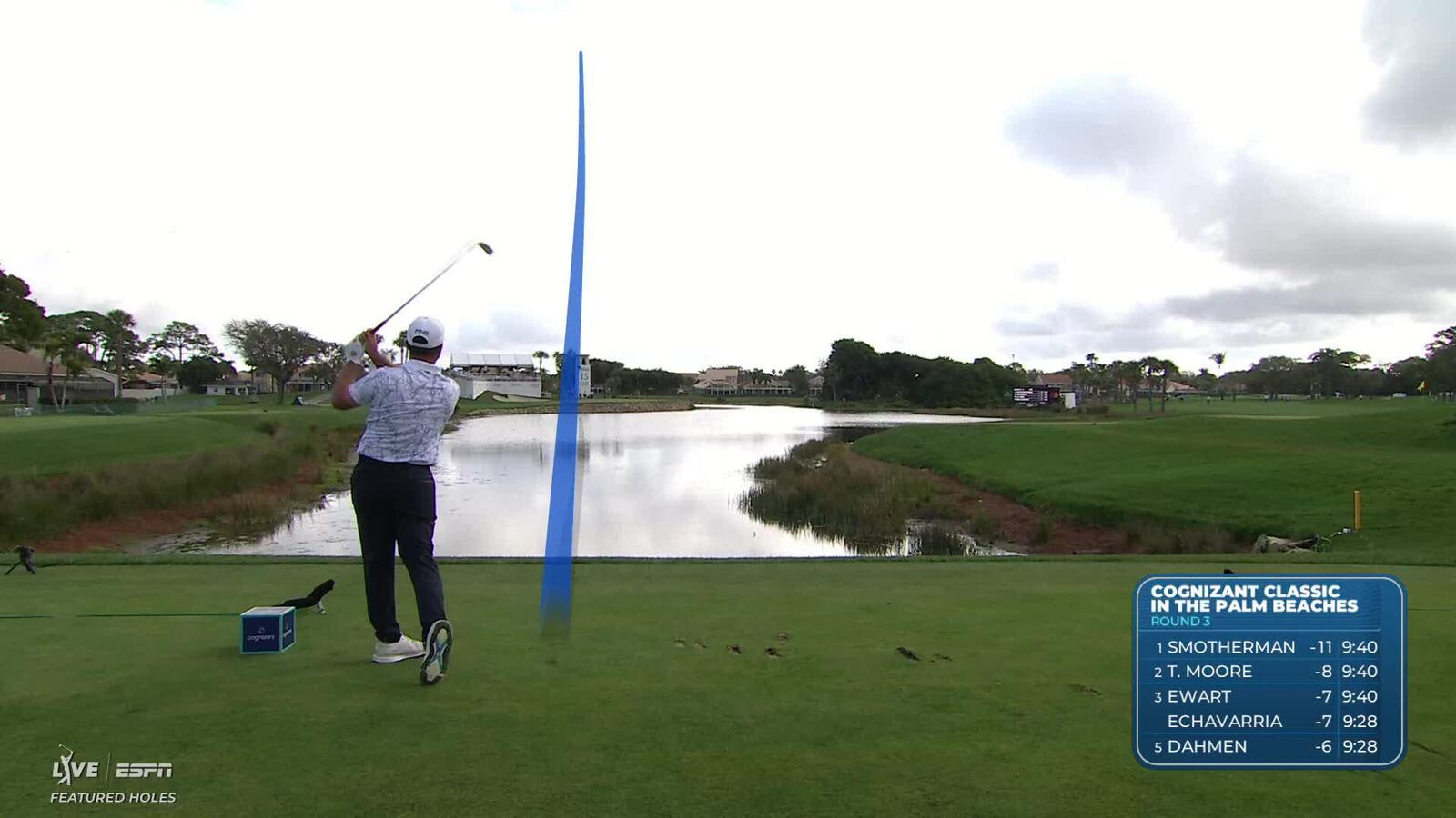 John Parry hits 186-yard drive to 14 feet, sets up birdie on No. 15
