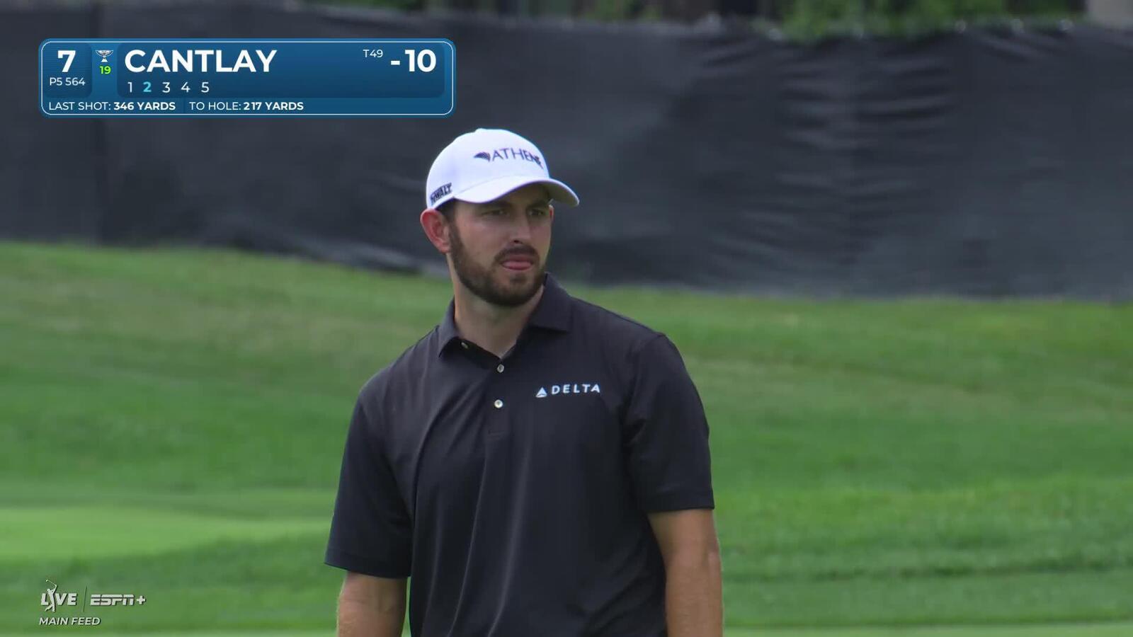 Patrick Cantlay reaches in two to set up birdie at Rocket Classic