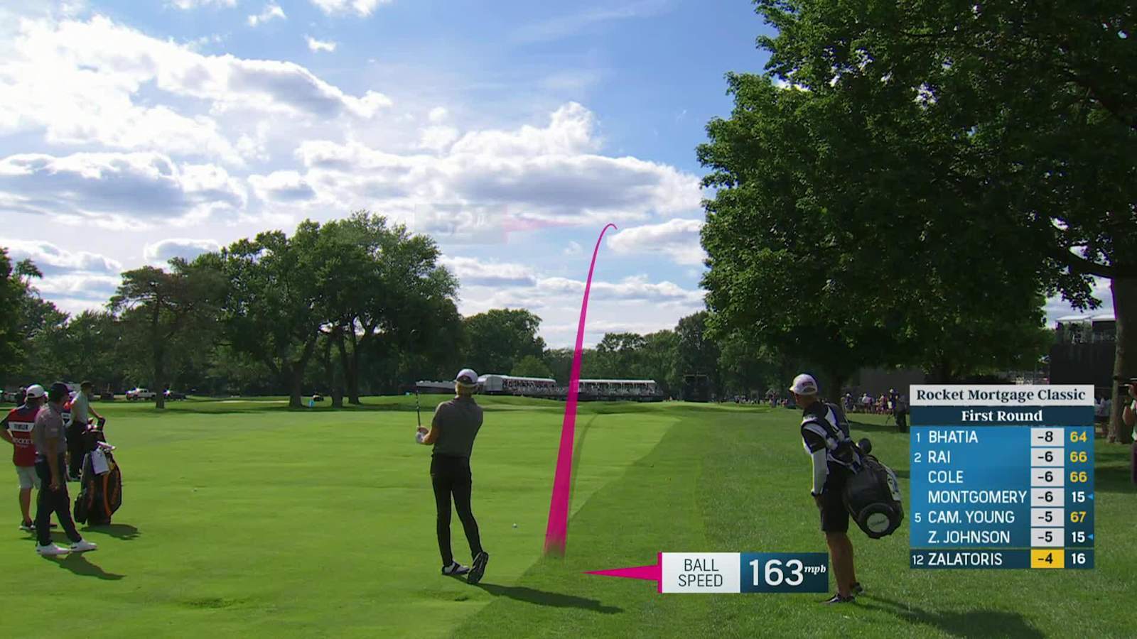 Will Zalatoris makes birdie on No. 17 at Rocket Mortgage