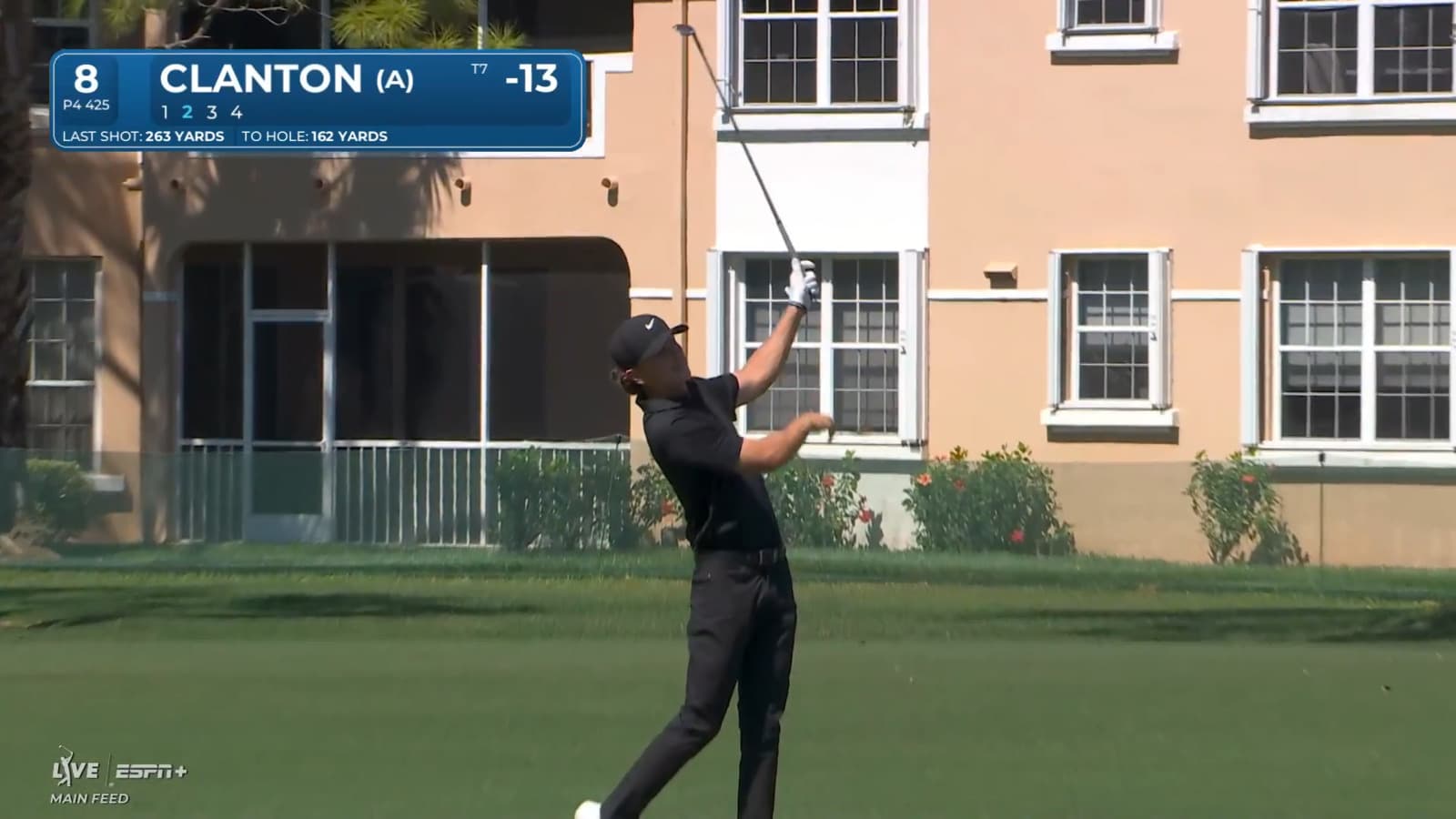 Luke Clanton throws dart from 162 yards at Cognizant Classic