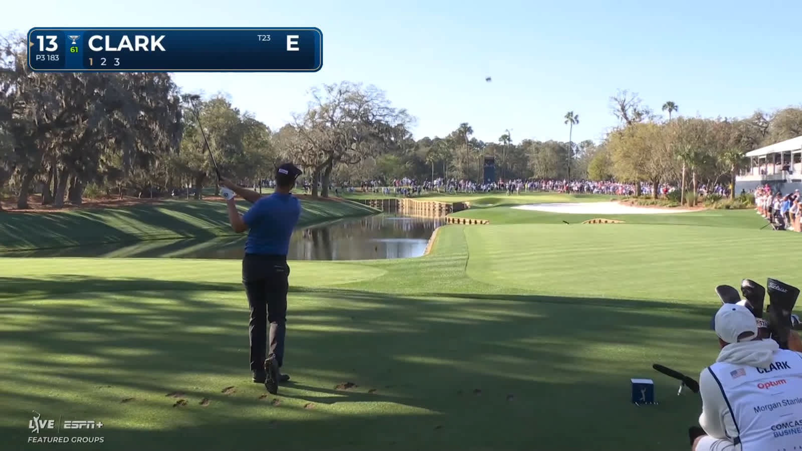 Wyndham Clark's pretty tee shot leads to birdie Thursday at THE PLAYERS