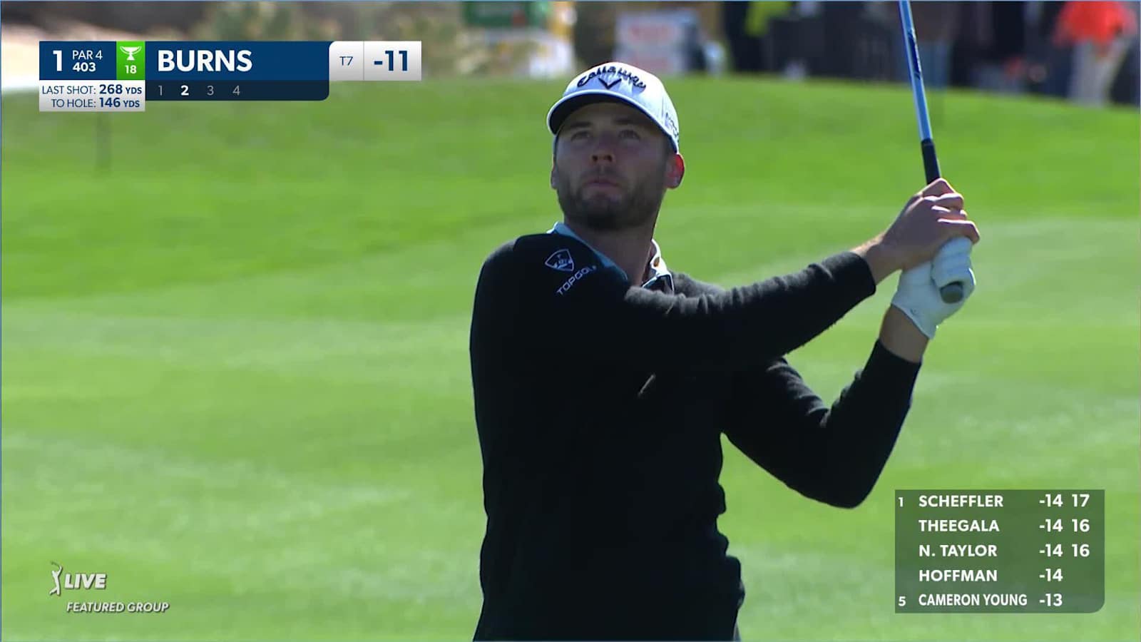 Sam Burns' approach sets up birdie at WM Phoenix Open