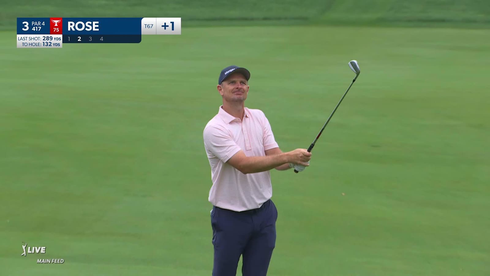 Justin Rose uses nice wedge to yield birdie at Travelers