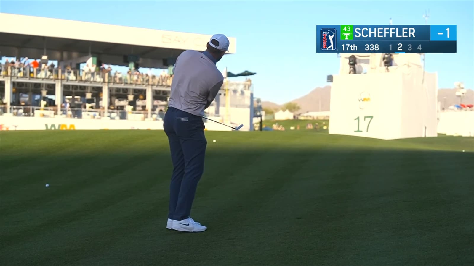 Scottie Scheffler makes birdie at WM Phoenix Open