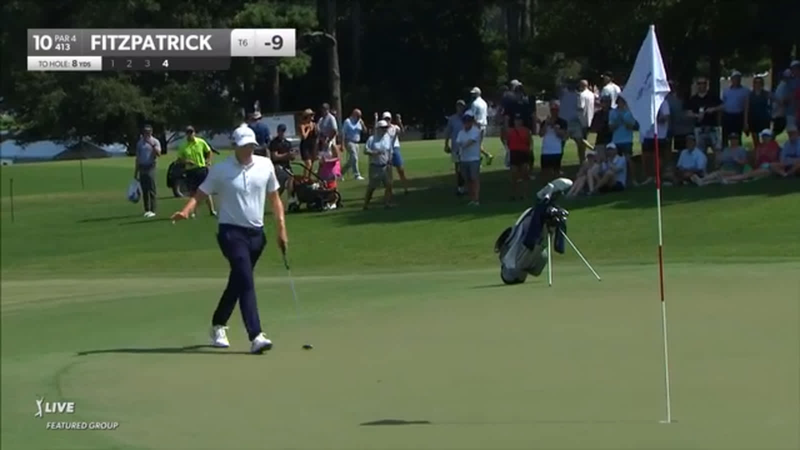 Matt Fitzpatrick holes 23-foot par save at TOUR Championship