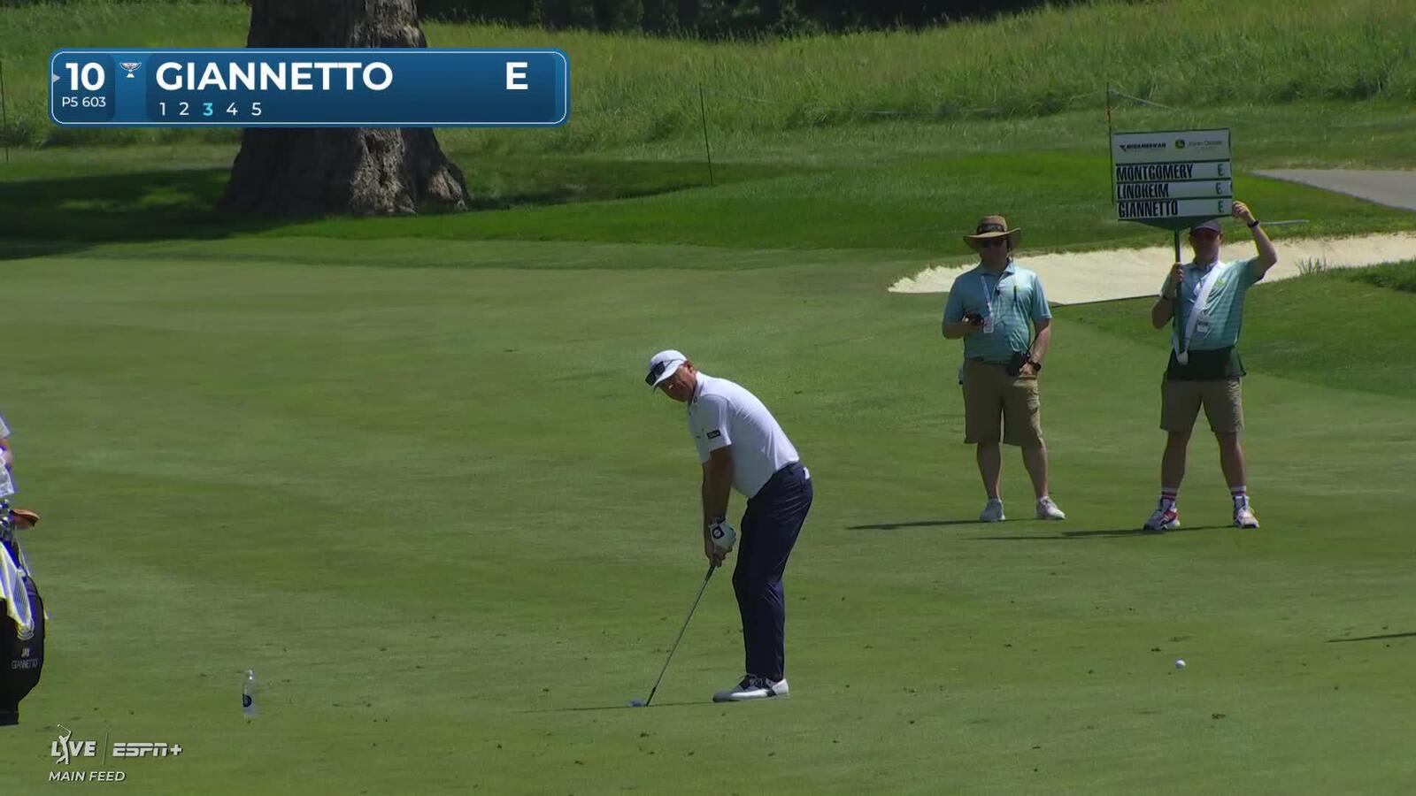 Jay Giannetto makes birdie on No. 10 at John Deere