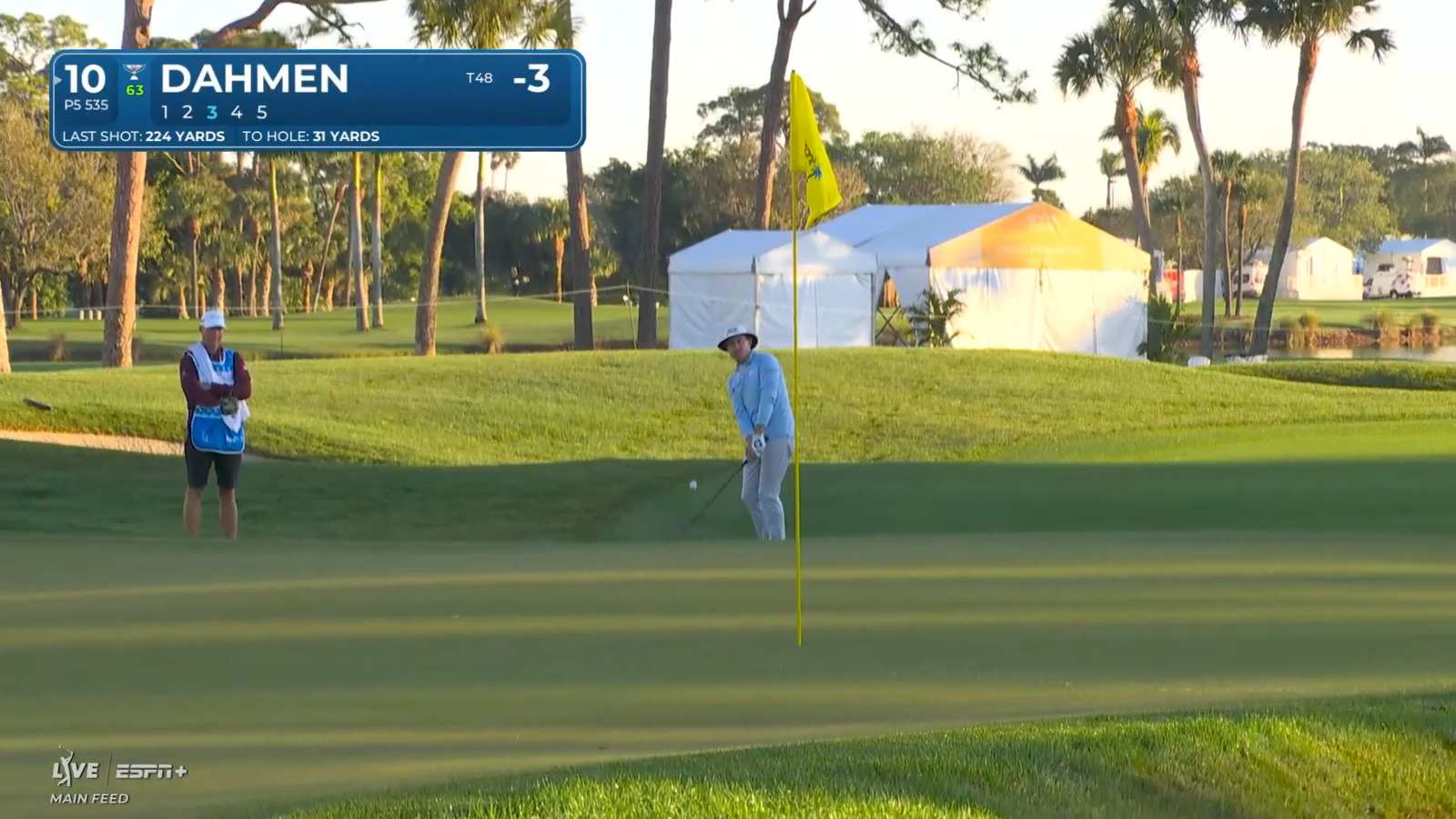 Joel Dahmen gets up-an-down for birdie at Cognizant Classic