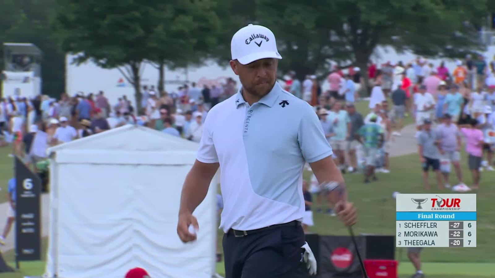 Xander Schauffele makes birdie on No. 7 at TOUR Championship