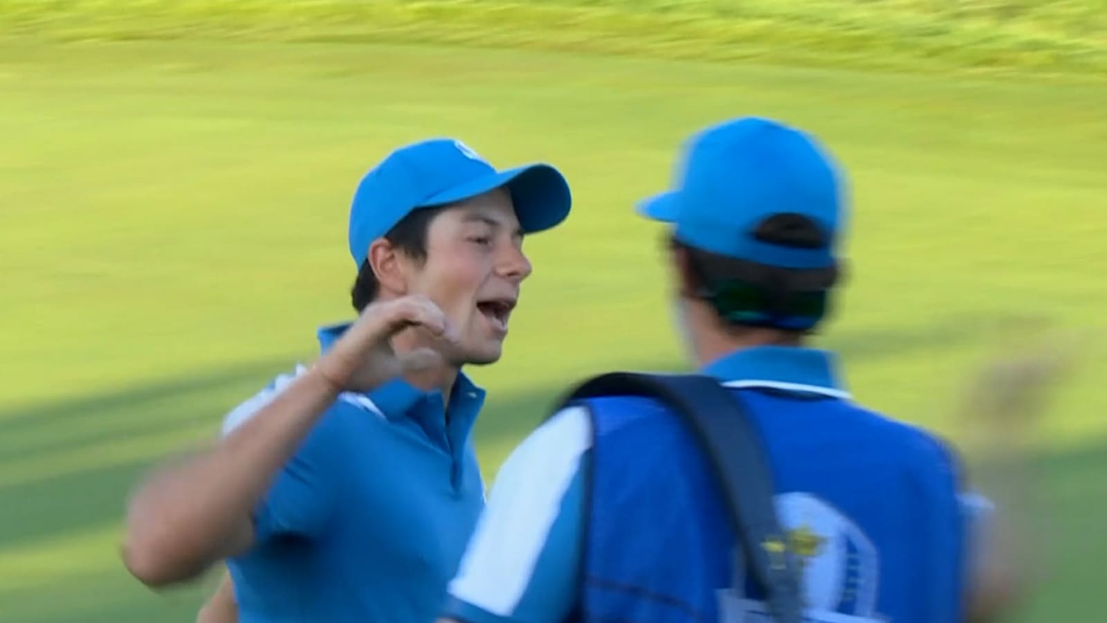 Viktor Hovland opens with chip-in birdie at the Ryder Cup