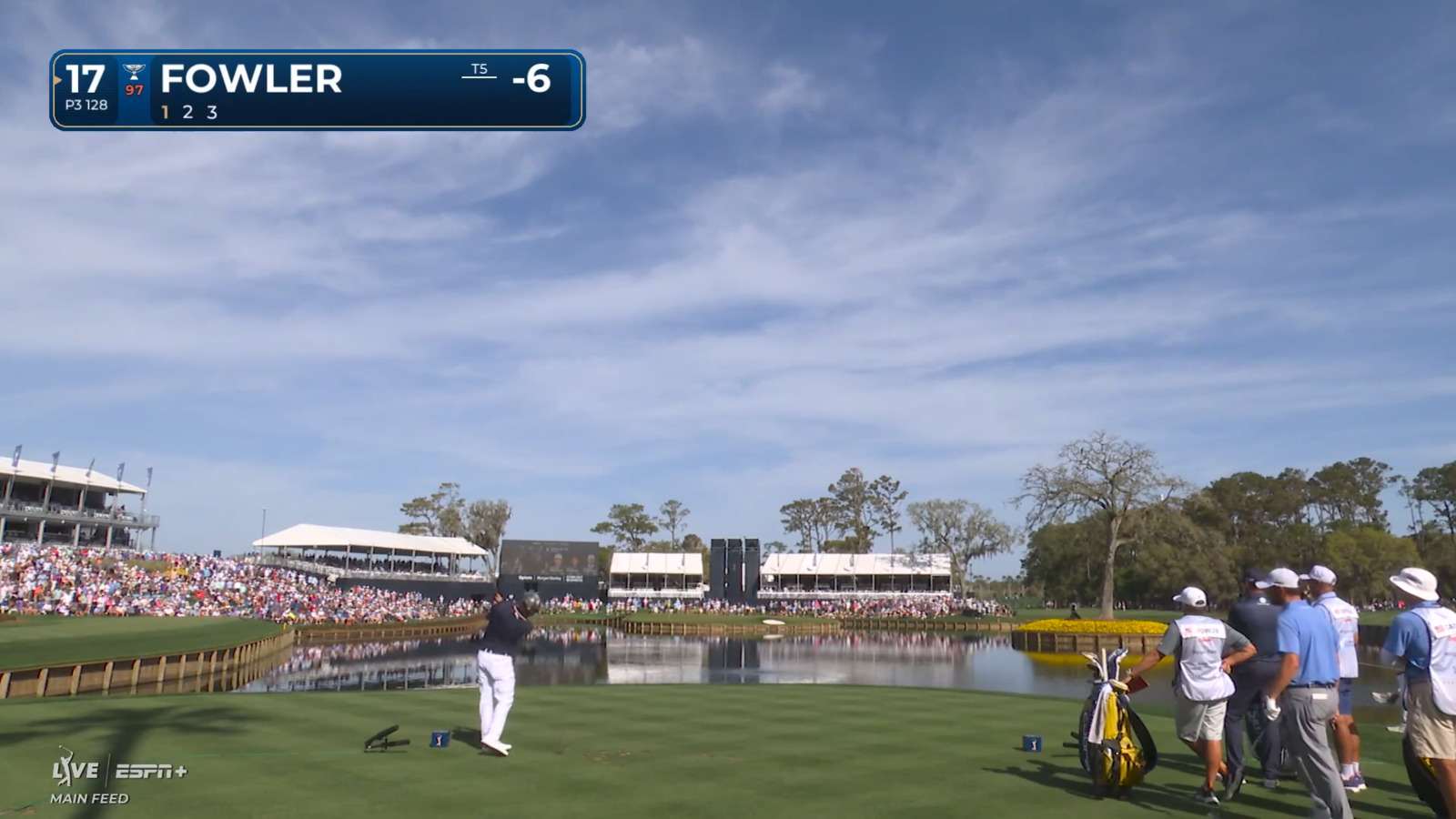 Rickie Fowler's well-played tee shot sets up birdie at THE PLAYERS