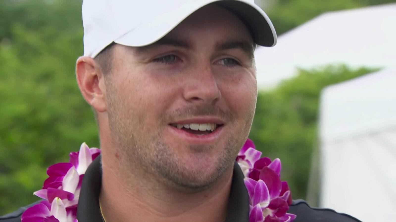 Chris Gotterup's emotional interview after winning Sony Open