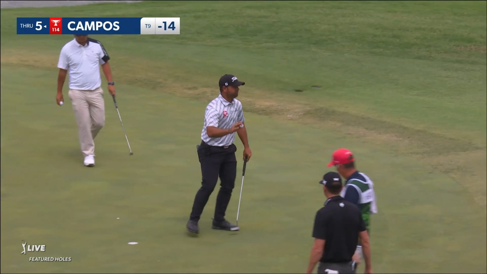 Rafael Campos makes birdie on No. 14 at THE CJ CUP