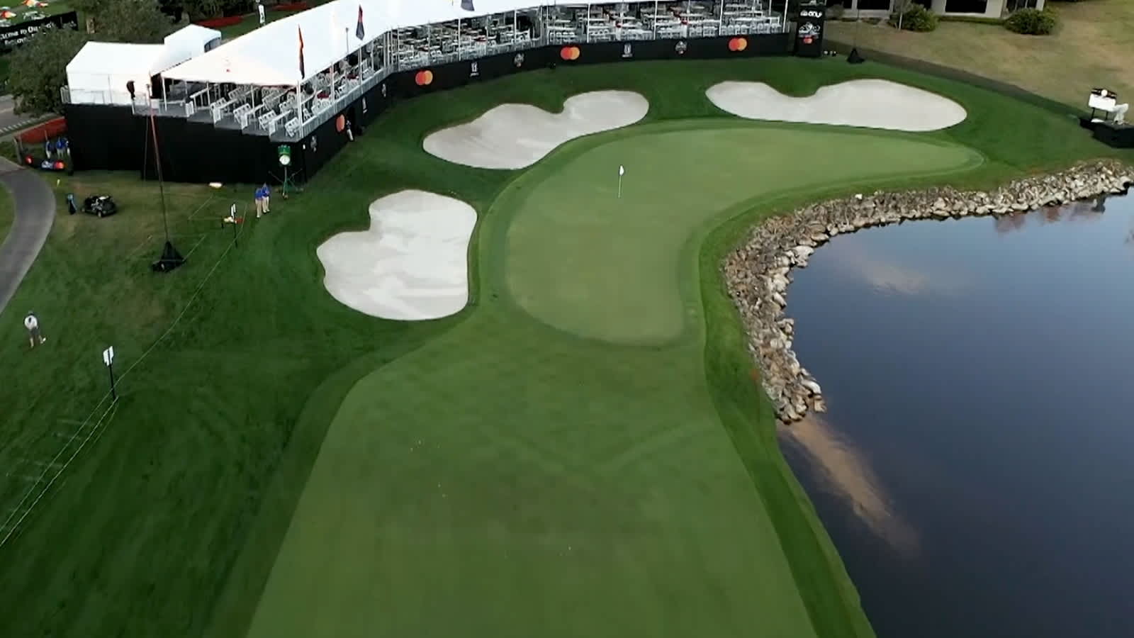 Flyover: Final hole at Bay Hill