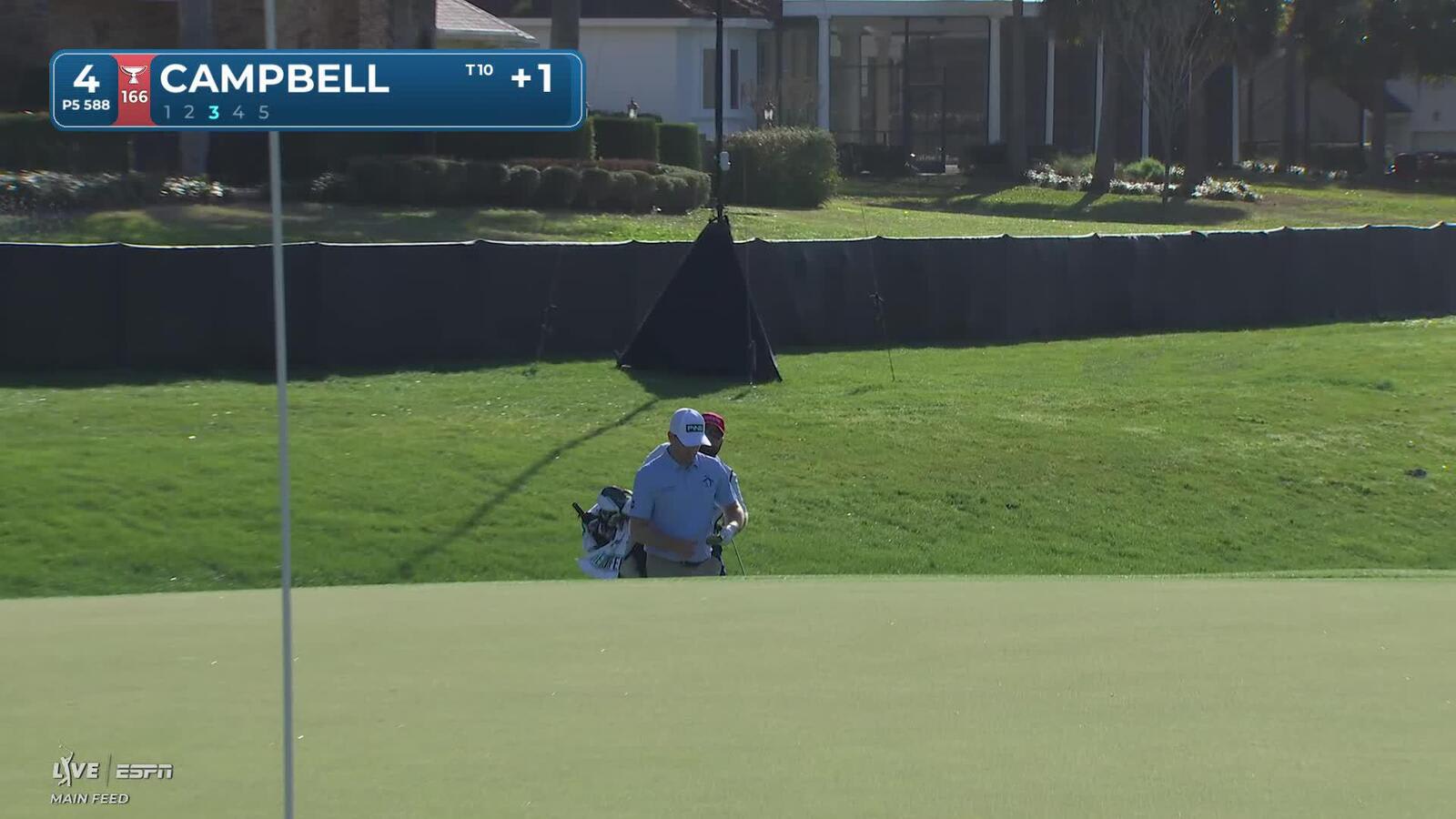 Brian Campbell chips in from 36 yards to 4 feet, sets up birdie on No. 4 at Arnold Palmer