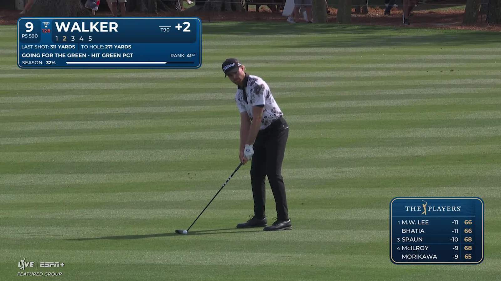 Danny Walker goes flag hunting to yield birdie at THE PLAYERS