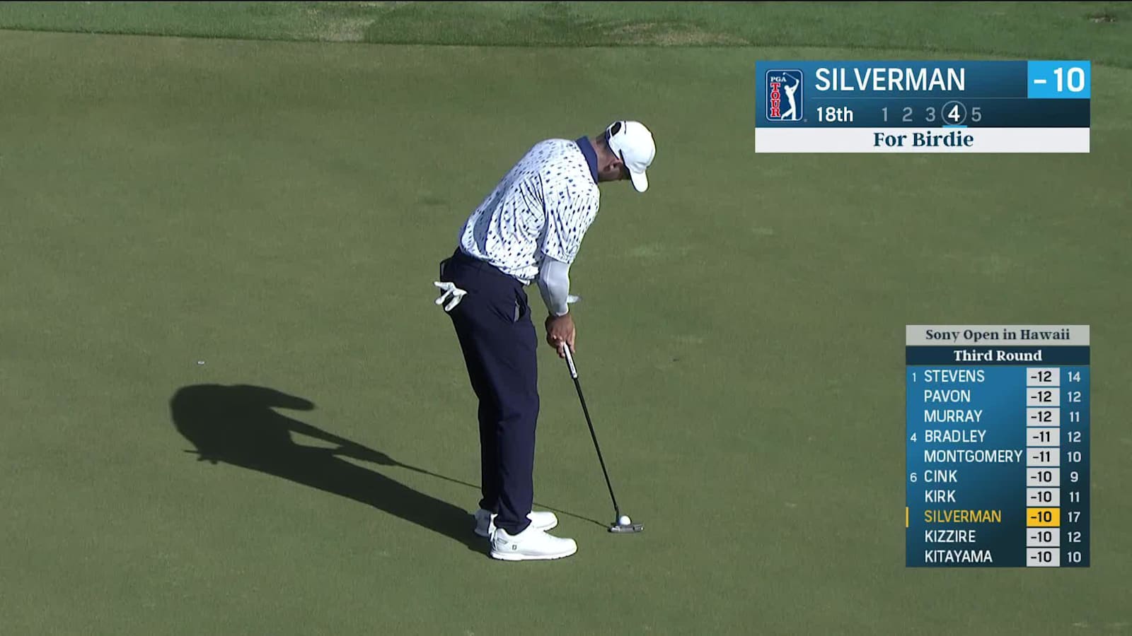 Ben Silverman rolls in closing 9-footer for birdie at Sony Open