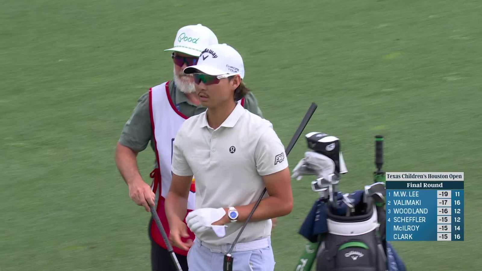 Min Woo Lee makes birdie on No. 12 at Houston Open