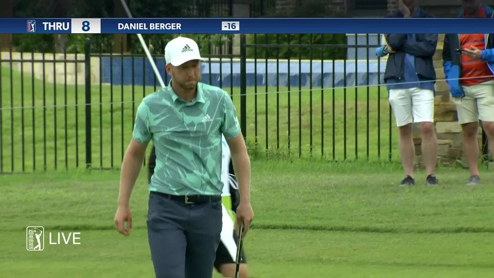 Daniel Berger's iron approach yields birdie at AT&T Byron Nelson