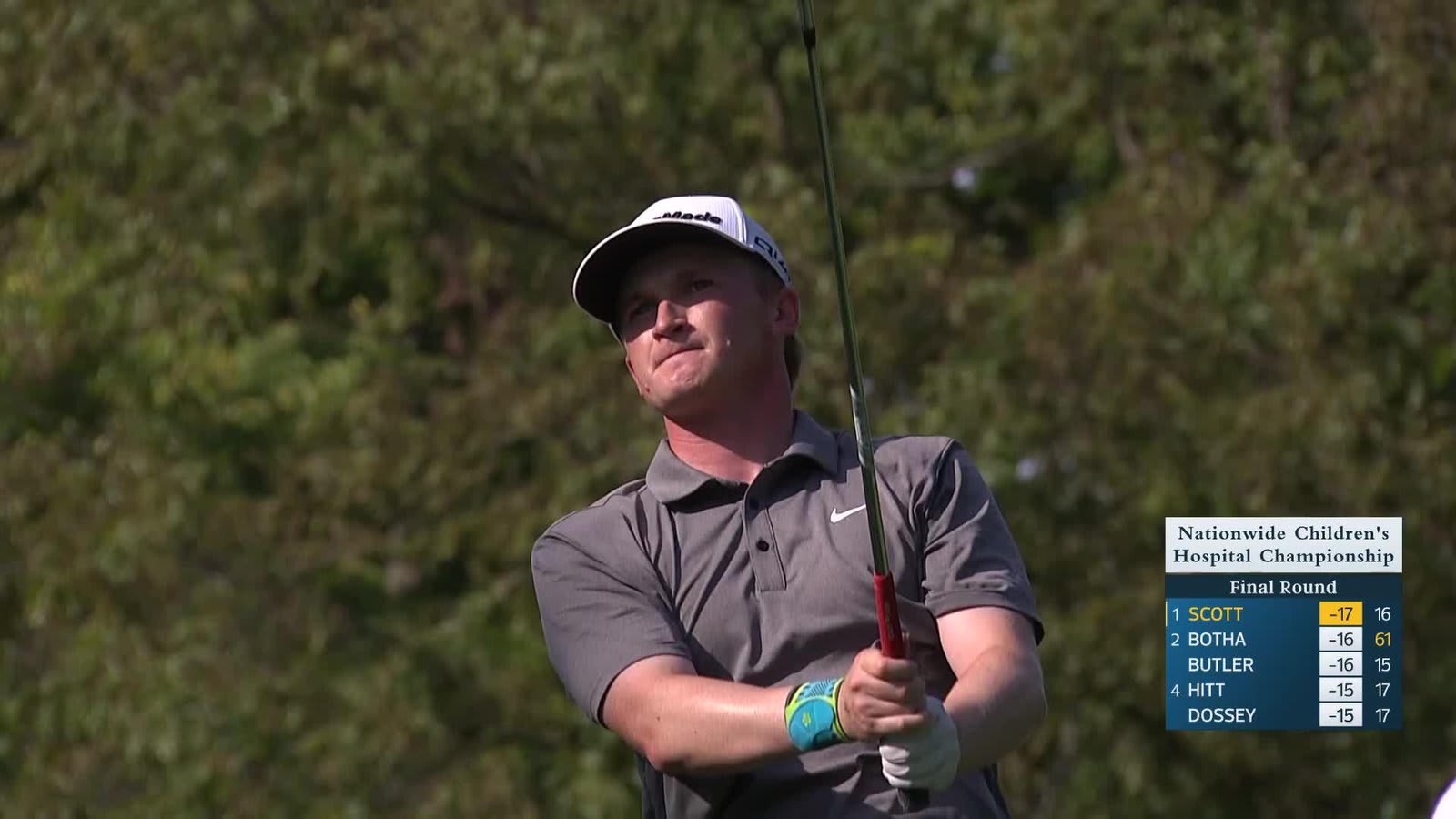 Sandy Scott makes birdie on No. 17 at Nationwide Children's